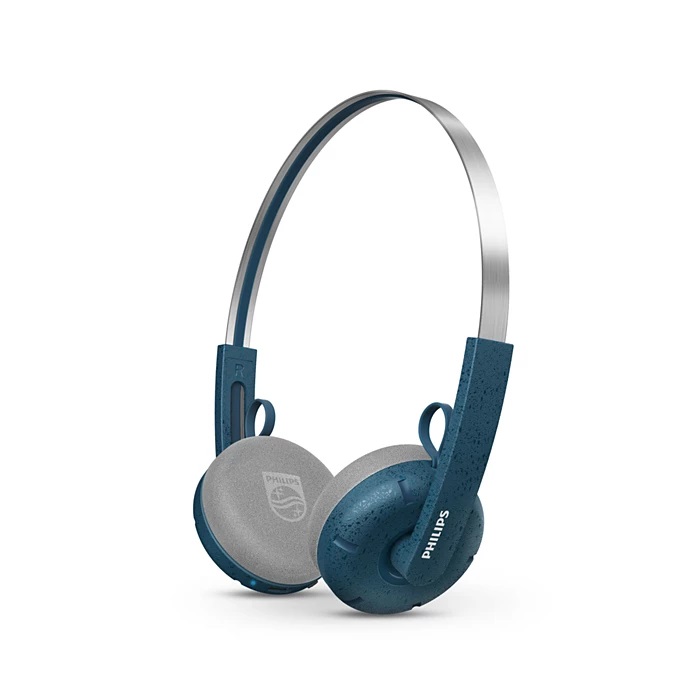 PHILIPS TAH2000TL/00 Cuffie Wireless Rétro Verde-azzurro con Audio Avvolgente e 26 Ore di Durata Batteria
