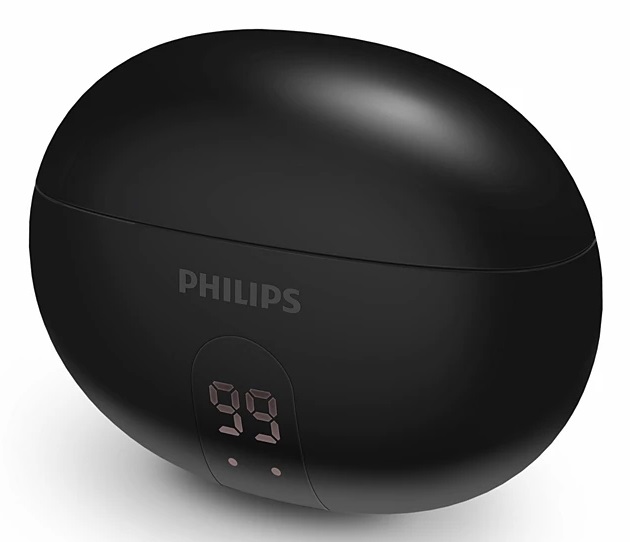 Philips TAT2520BK Cuffie Bluetooth True Wireless In-Ear con Cancellazione del Rumore, Gommini Piccoli, Suono Naturale e Bassi Dinamici - Nero