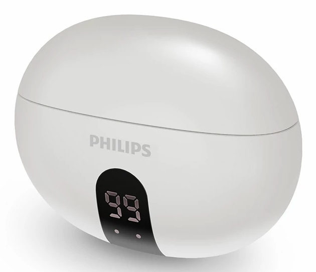 Philips TAT2520WT Cuffie Bluetooth True Wireless In-Ear con Cancellazione del Rumore, Gommini Piccoli, Suono Naturale e Bassi Dinamici - Bianco