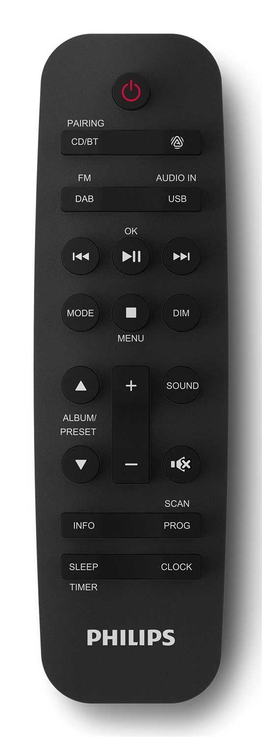 Philips TAM4505M2/12 Microsistema Audio Hi-Fi 80W con Bluetooth, DAB , Lettore CD, USB, Nero e Grigio scuro