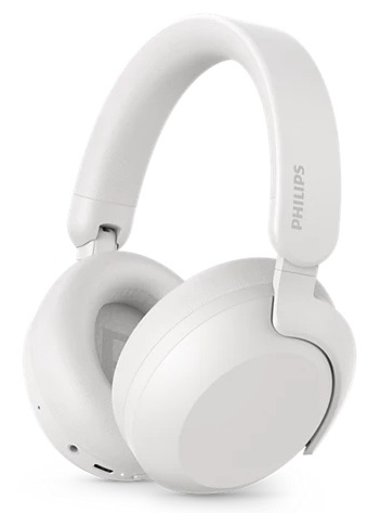 Philips TAH8000E Cuffie Over-Ear Bianche con Driver da 40 mm e Cancellazione del Rumore