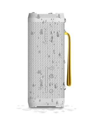 Philips TAS2000W Altoparlante Wireless Bluetooth 20W con Luci LED, Impermeabile IPX5, Fino a 20 Ore di Riproduzione