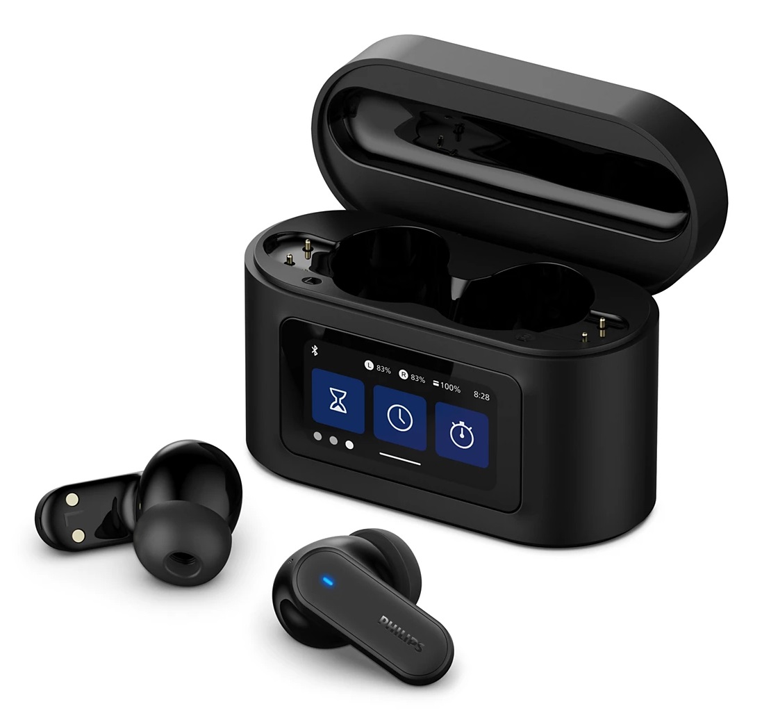 Philips TAT6000BK Auricolari True Wireless con Cancellazione Rumore, 4 Microfoni, Bassi Dinamici, Bluetooth 5.4, IPX5, 28 Ore di Riproduzione