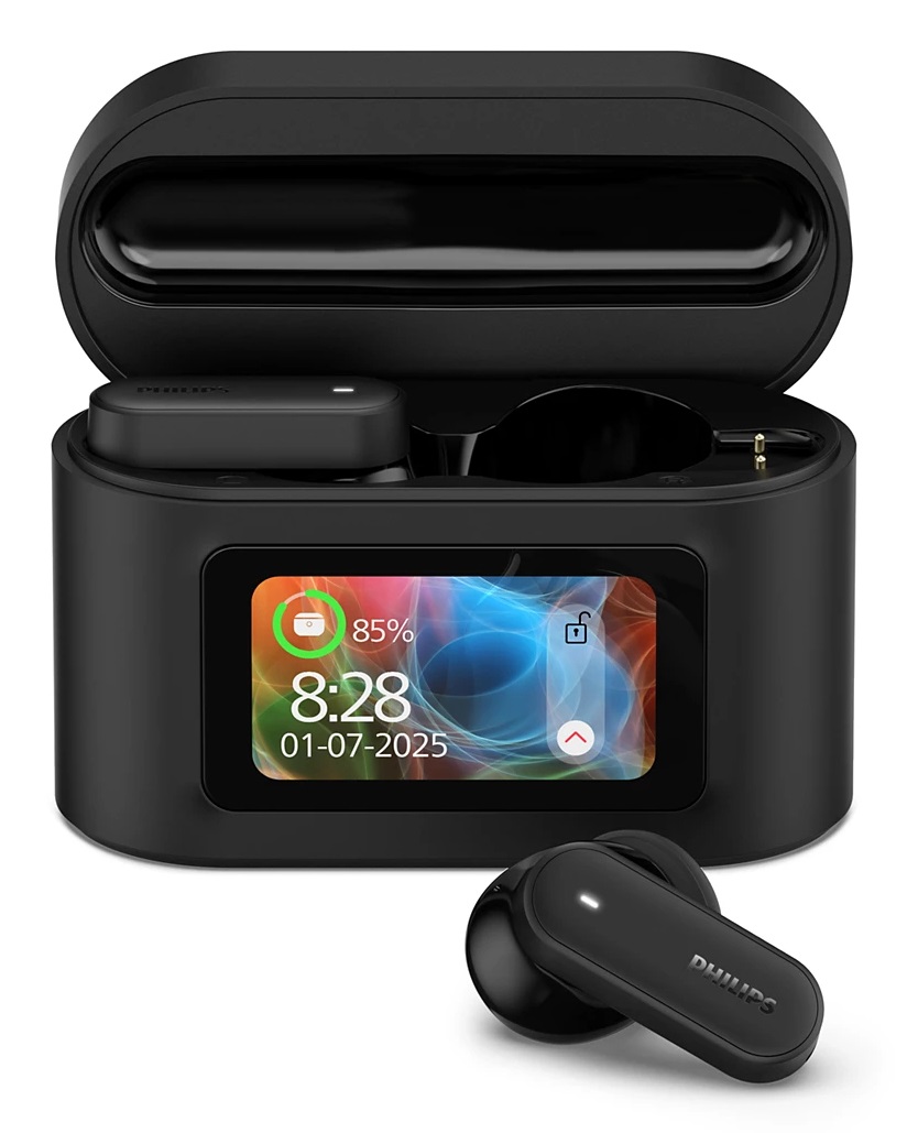Philips TAT6000BK Auricolari True Wireless con Cancellazione Rumore, 4 Microfoni, Bassi Dinamici, Bluetooth 5.4, IPX5, 28 Ore di Riproduzione