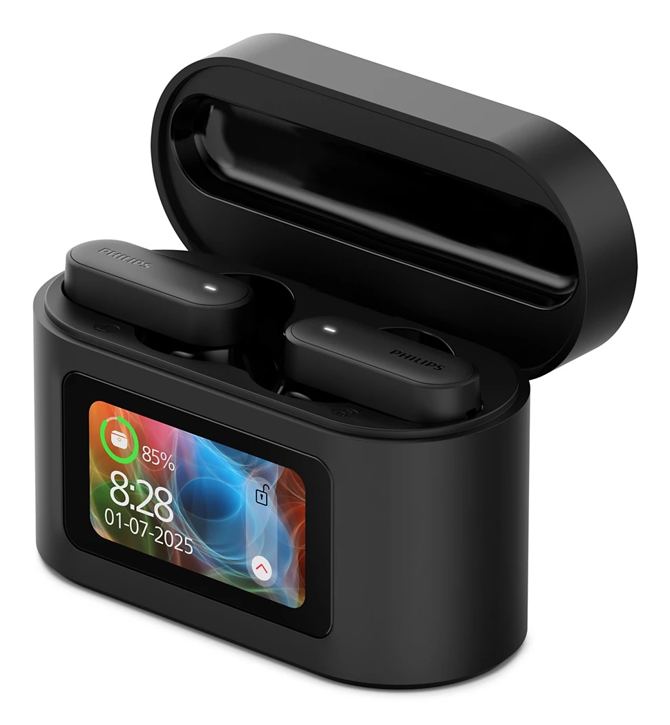 Philips TAT6000BK Auricolari True Wireless con Cancellazione Rumore, 4 Microfoni, Bassi Dinamici, Bluetooth 5.4, IPX5, 28 Ore di Riproduzione