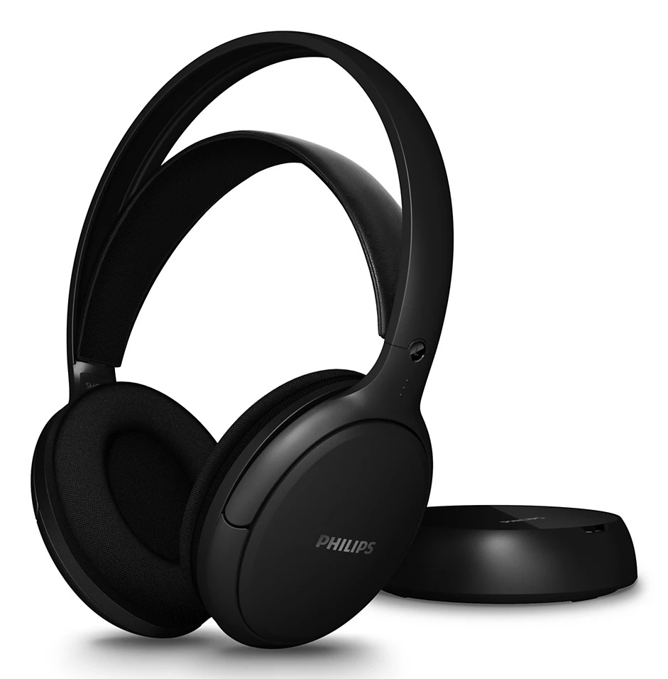 Philips SHC5200M2/12 Cuffie Wireless Over-Ear Nero con Audio Nitido e Fino a 30 Ore di Autonomia