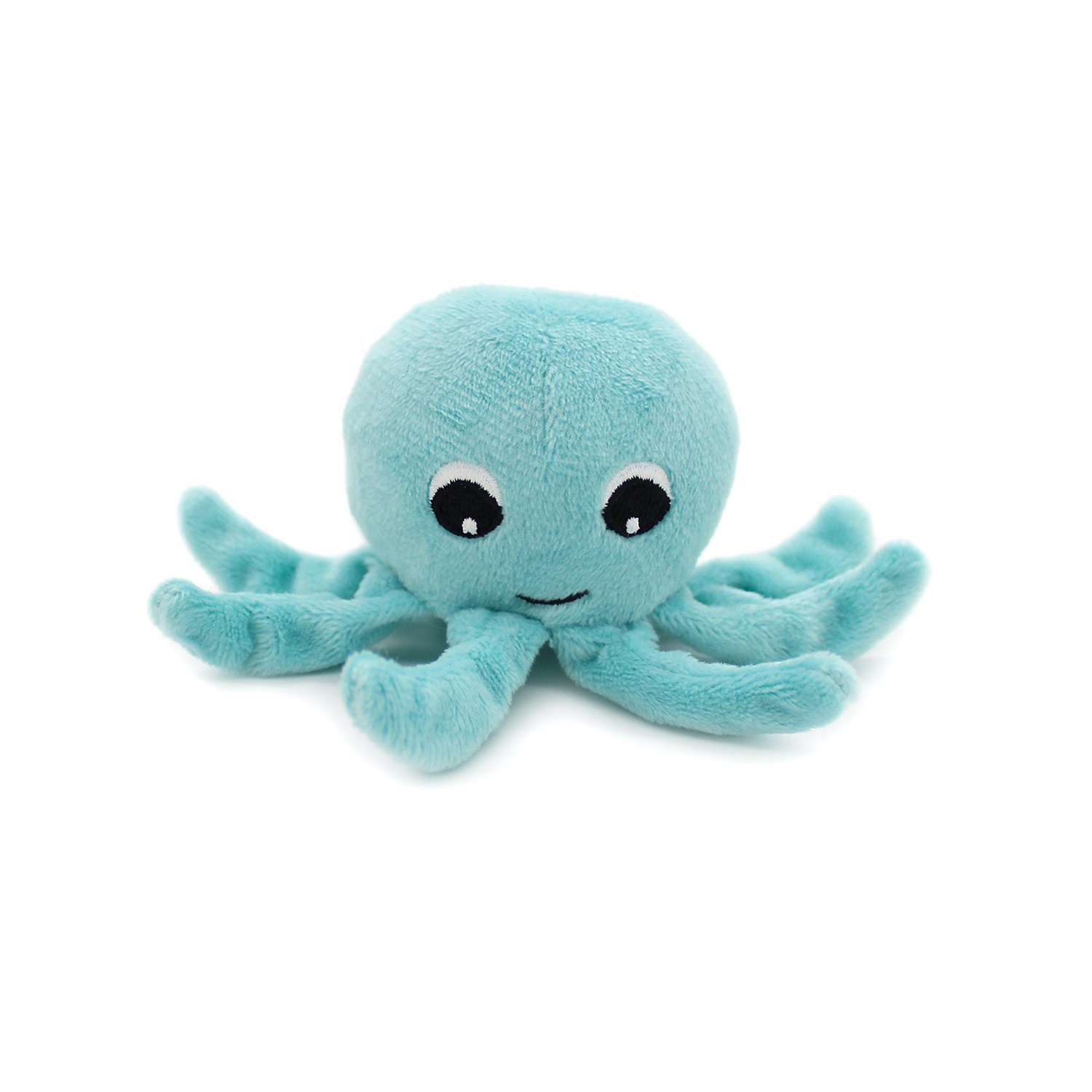 Les Ptipotos Peluche Filou il Polpo - Mamma e Cucciolo 45 cm Blu-Acqua in Velluto Morbido