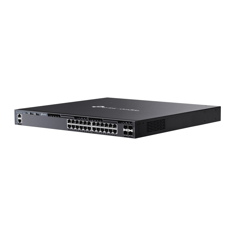 TP-Link Omada SG6428XHP Switch di rete Gestito L3 24 Porte Gigabit Ethernet (10/100/1000) con Supporto Power over Ethernet (PoE) e 4 Slot SFP - 1U Nero