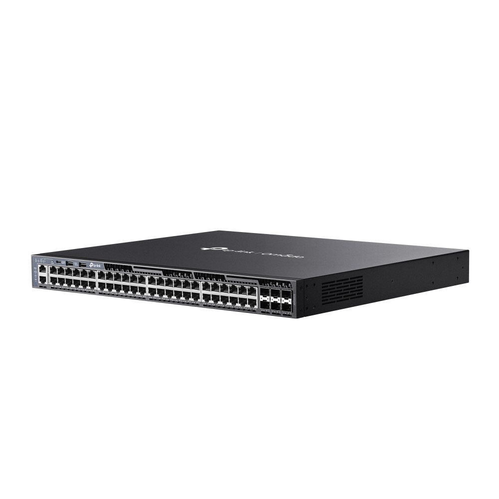TP-Link Omada SG6654X Switch di Rete Gestito L3 48 Porte Gigabit Ethernet (10/100/1000) e 6 Slot SFP 10G, Montaggio Rack 1U