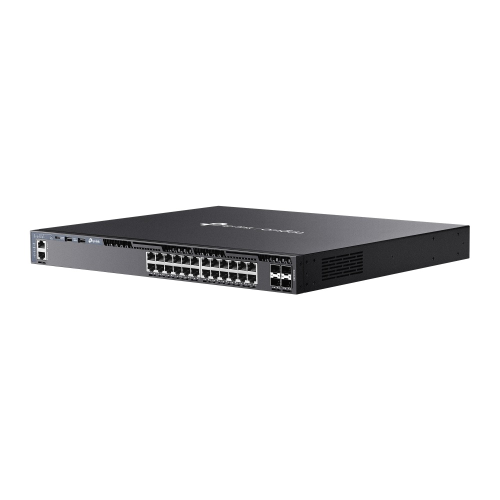 TP-Link Omada SG6428X Switch di Rete Gestito L3 24 Porte Gigabit Ethernet (10/100/1000) 4 Porte SFP 10G - 1U Nero