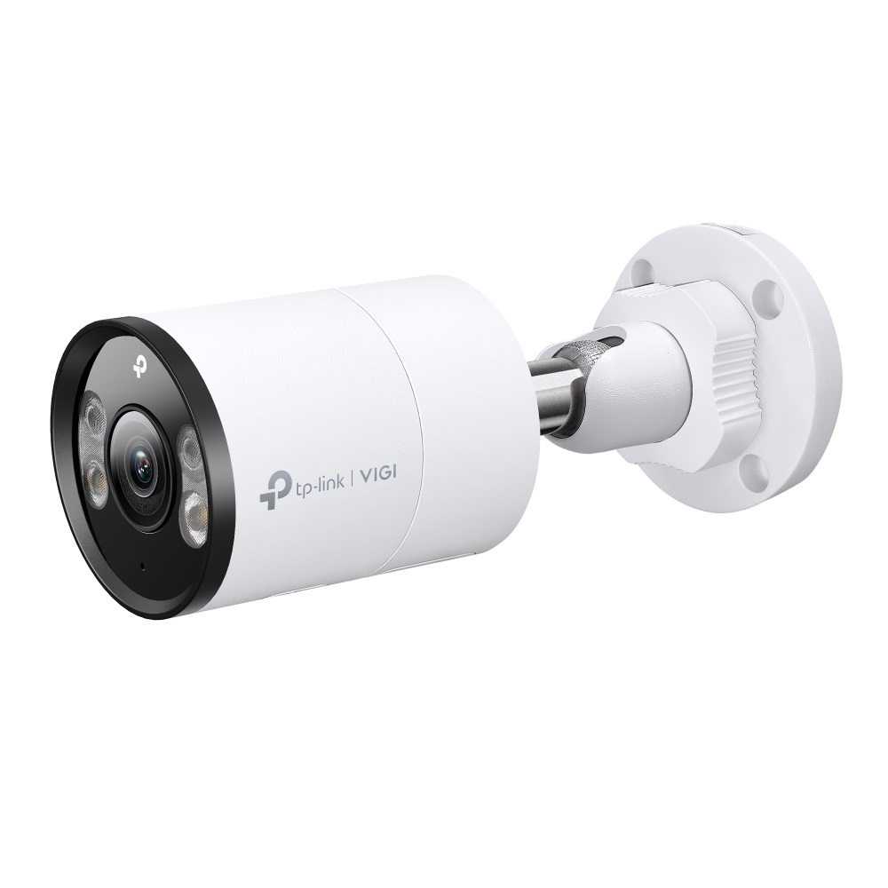 TP-Link VIGI C385 Telecamera di Sicurezza IP Bullet 8MP 3840x2160 Pixel con Obiettivo da 4mm, IR e LED fino a 30m, Microfono e Altoparlante, IP67