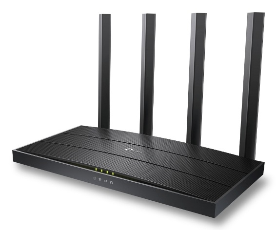 TP-Link Archer AX17 Router Wi-Fi 6 Dual Band fino a 1,5 Gbps, 3 porte Ethernet, Nero