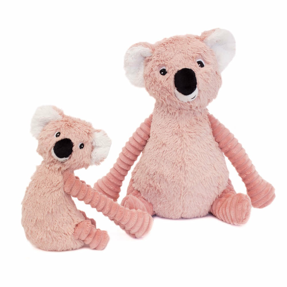 Les Déglingos Koala Rosa Mamma con Cucciolo - Peluche di Alta Qualità