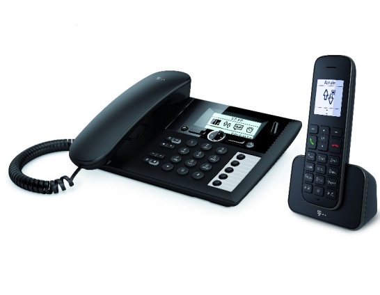 Deutsche Telekom Sinus PA 207 Plus - Telefono Cordless con Identificatore di Chiamata, Certificato Blauer Engel, Ampio Display Retroilluminato