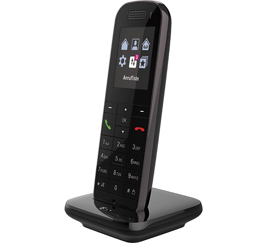 Telekom Speedphone 52 - Telefono DECT con Bluetooth e Identificatore di Chiamata, Nero