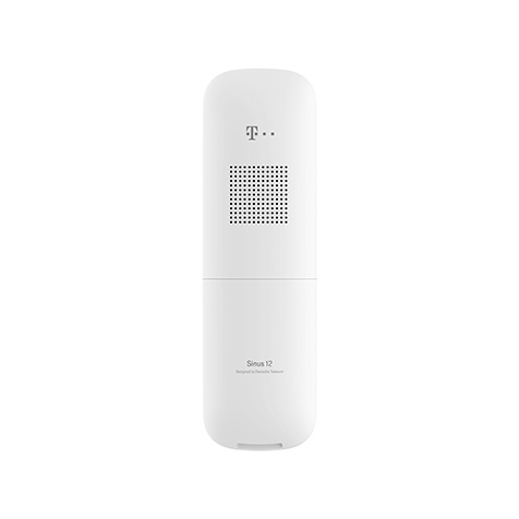 Telekom Sinus A12 Telefono Cordless Analogico/DECT Bianco - Design Facile e Puro
