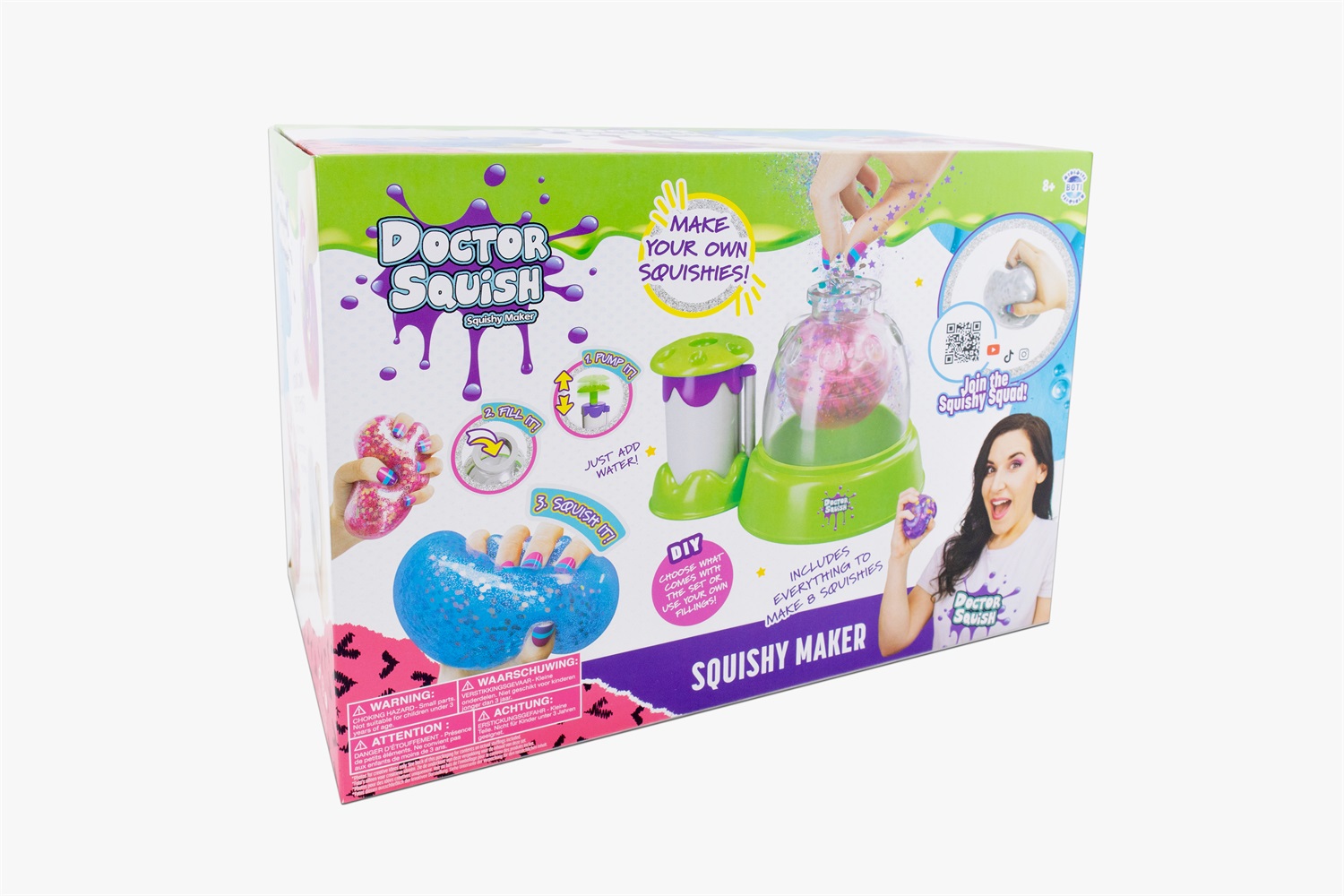 Doctor Squish 38038 Squishy Maker - Giocattolo per bambini, taglia unica, Creatore di slime fai da te