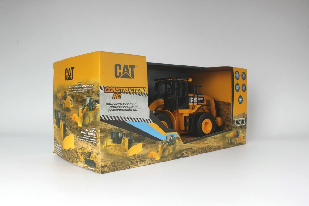 Carrera CAT 950M Wheel Loader Modellino Radiocomandato 1:24 con Caricatore Frontale e Licenza Ufficiale CAT