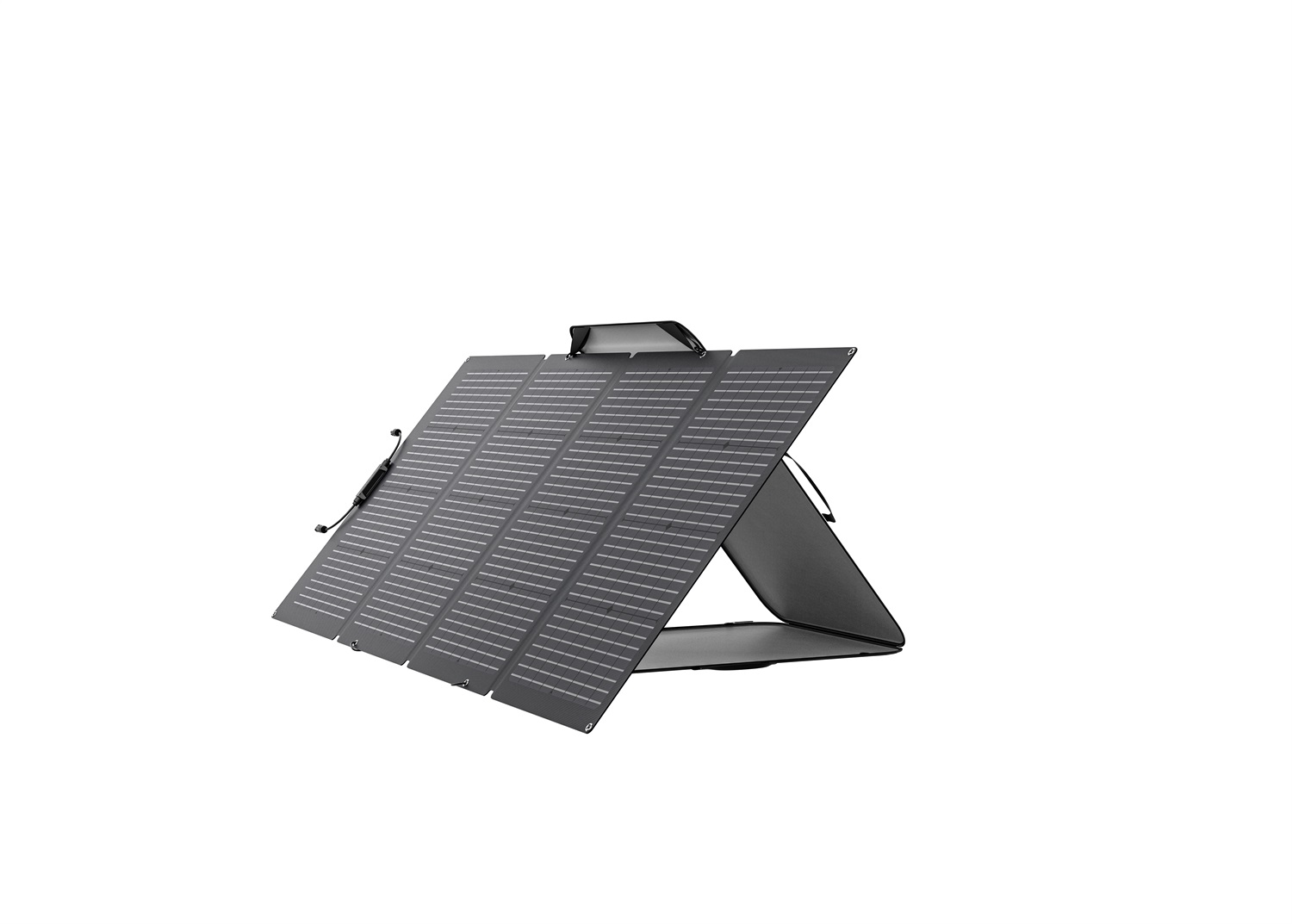 EcoFlow Pannello Solare Bifacciale Pieghevole 220W - Nero/Grigio, Alta Efficienza 23%, Design Portatile