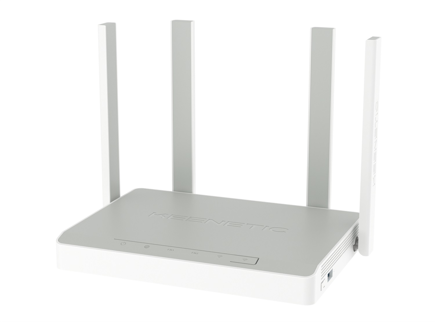 Keenetic KN-3810 Router Wi-Fi 6 AX1800 Dual-band (2.4 GHz/5 GHz) con 4 Porte Gigabit, Mesh, Smart Switch e Porta USB 3.0 - Bianco