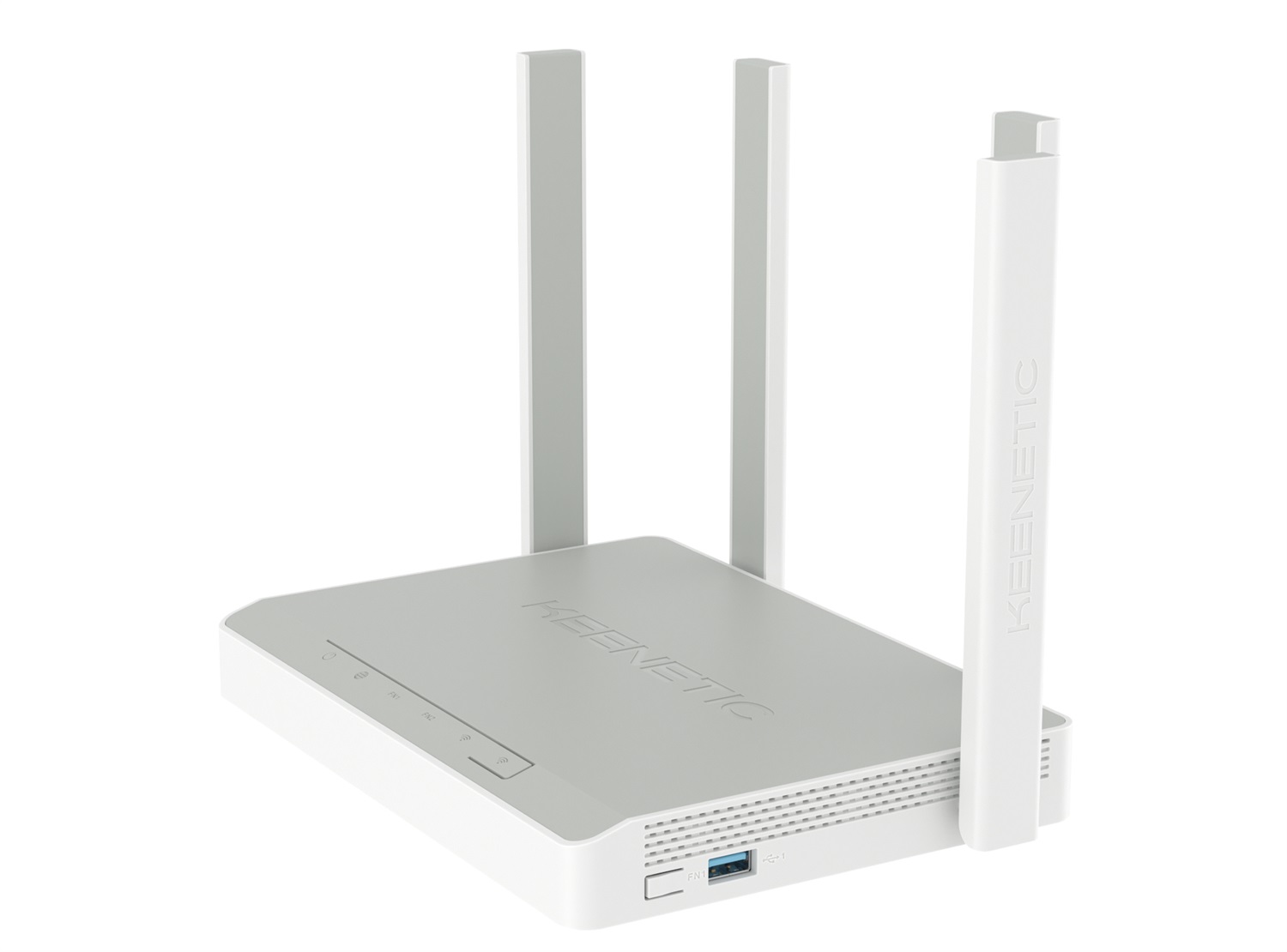Keenetic KN-3810 Router Wi-Fi 6 AX1800 Dual-band (2.4 GHz/5 GHz) con 4 Porte Gigabit, Mesh, Smart Switch e Porta USB 3.0 - Bianco