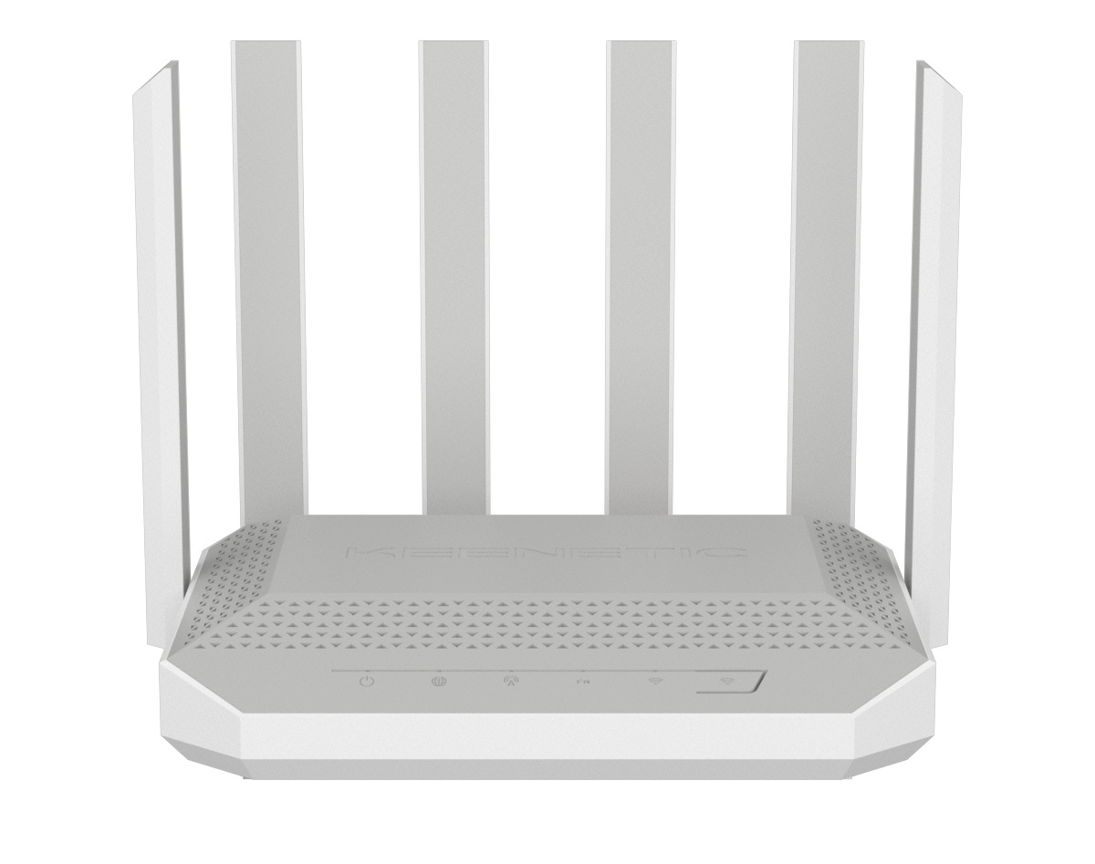 Keenetic Router KN-4110-01-EU Bianco e Grigio con USB 2.0, Ethernet LAN e Wi-Fi 6