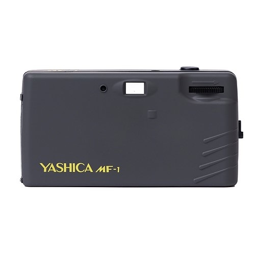 Yashica MF-1 Fotocamera Analogica Compatta 35 mm Grigio con Pellicola e Batteria Inclusa