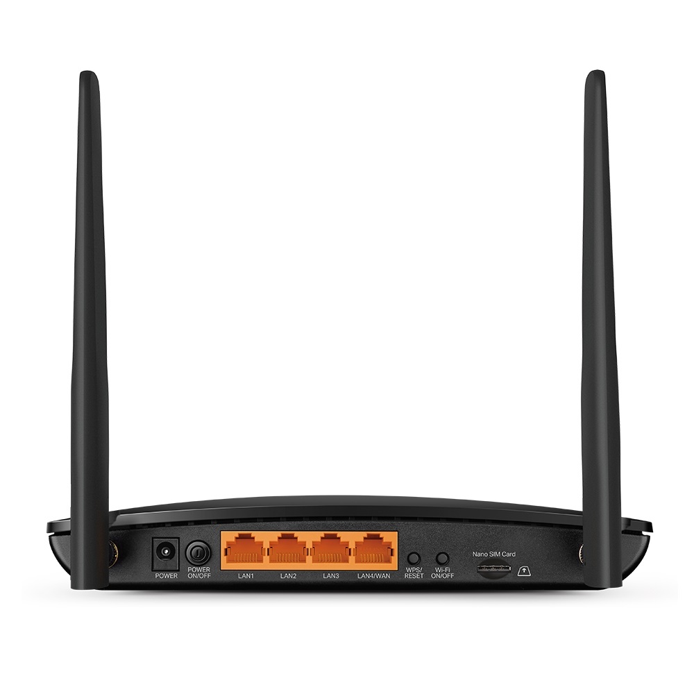 TP-Link Archer MR500 Router 4G LTE AC1200 Wireless Dual Band (2.4 GHz/5 GHz) fino a 300Mbps con Gigabit Ethernet e SIM Slot - Nero