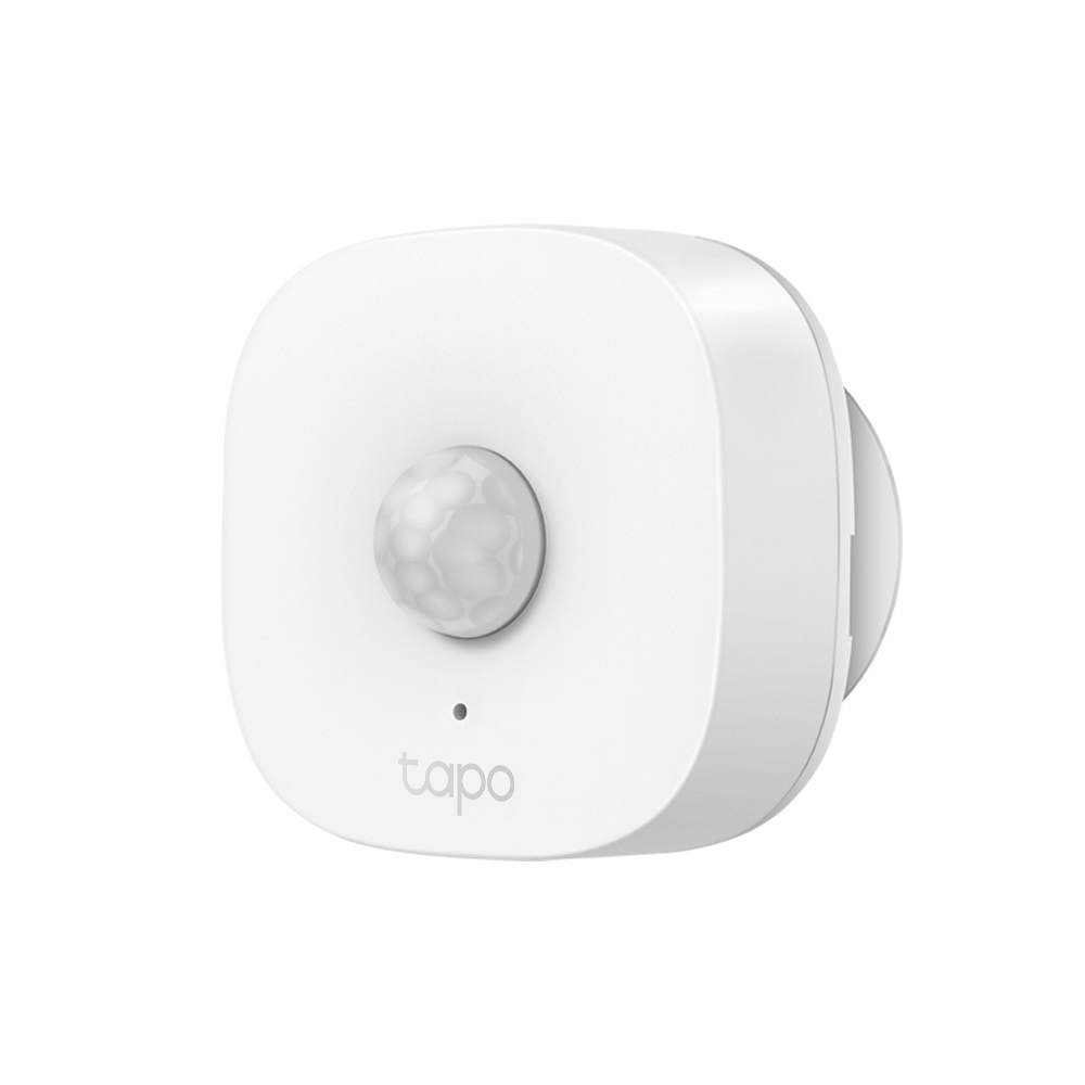 TP-Link Tapo T100 Sensore di Movimento Intelligente Wireless Bianco, Rilevamento fino a 7m, Angolo 120°, Montaggio Soffitto/Muro