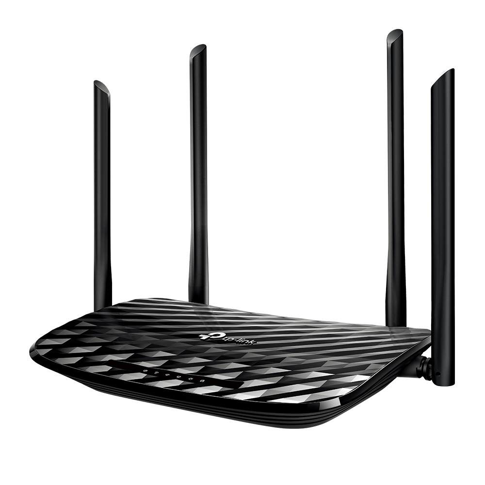 TP-Link AC1300 Router Wireless Gigabit Ethernet Dual-band (2.4 GHz/5 GHz) Wi-Fi 5, 4 Porte LAN, Nero