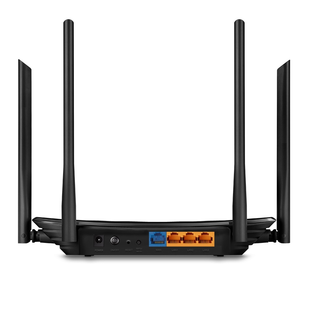 TP-Link AC1300 Router Wireless Gigabit Ethernet Dual-band (2.4 GHz/5 GHz) Wi-Fi 5, 4 Porte LAN, Nero