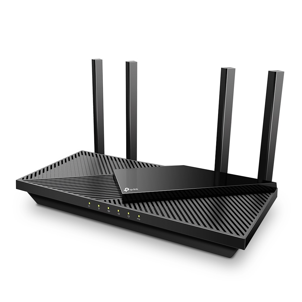 TP-Link Archer AX55 Pro Router Wireless Wi-Fi 6 Dual-band (2.4 GHz/5 GHz) con Switch a 5 Porte Gigabit Ethernet - Nero