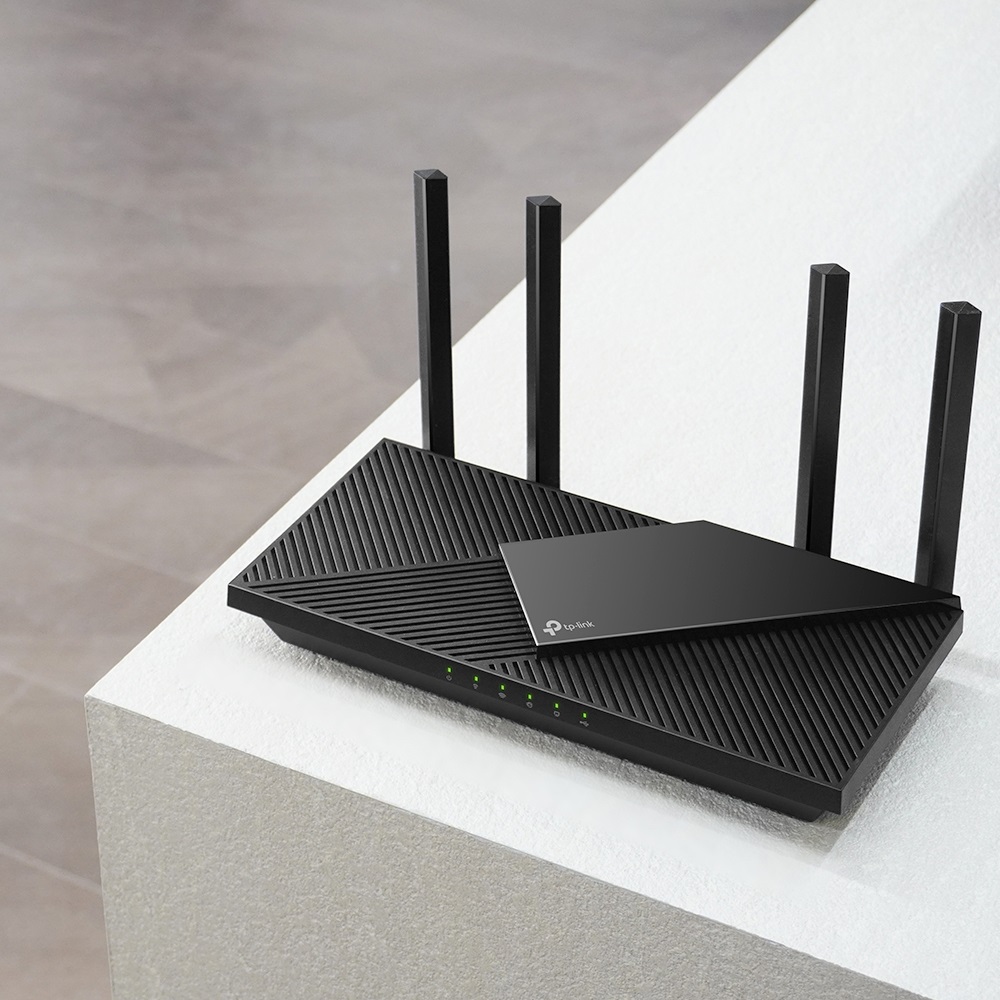 TP-Link Archer AX55 Pro Router Wireless Wi-Fi 6 Dual-band (2.4 GHz/5 GHz) con Switch a 5 Porte Gigabit Ethernet - Nero