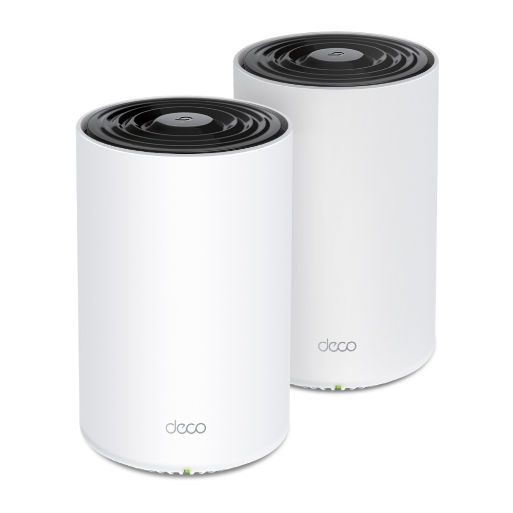 TP-Link Deco PX50 (2-pack) Router Mesh WiFi 6 AX3000 Mbps con Powerline G.hn 1500 Mbps, 3 Porte Gigabit, Copertura fino a 420㎡, Compatibile Alexa