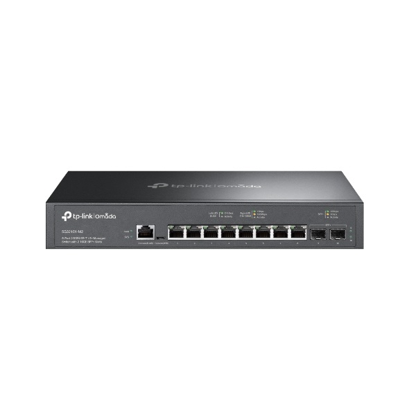 TP-Link Omada SG3210X-M2 Switch Gestito L2 con 8 Porte 2.5G e 2 Slot SFP 10Gb - Nero