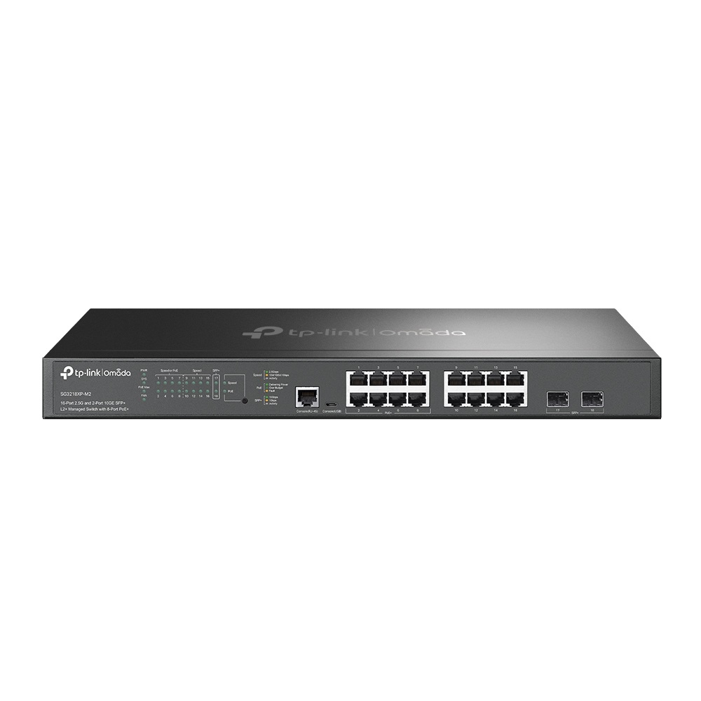 TP-Link Omada SG3218XP-M2 Switch di Rete Gestito L2 16 Porte 2.5G Ethernet PoE Rack 1U