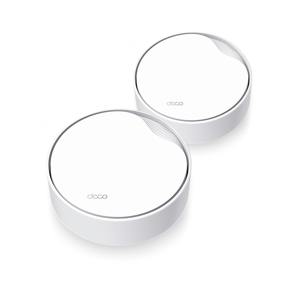 TP-Link Deco X50-PoE (2-Pack) Sistema Wi-Fi Mesh Dual-band AX3000 Mbps, Wi-Fi 6, PoE, Porta Ethernet da 2,5 Gbps, Copertura fino a 420㎡, Bianco