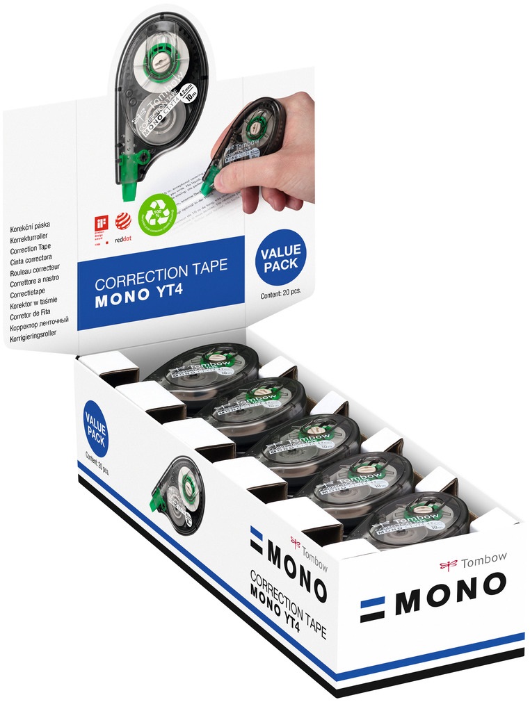 Tombow Correttore a Nastro Mono Tape 4,2mm x 10m - 20 pz