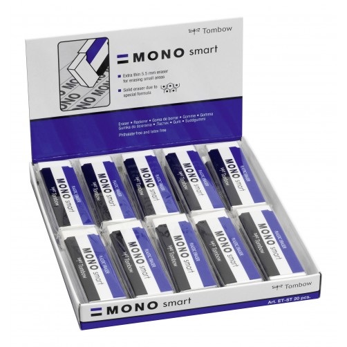 Tombow ET-ST MONO Gomma per Cancellare Bianca Extra Sottile 9 g - Cancellazione Precisa