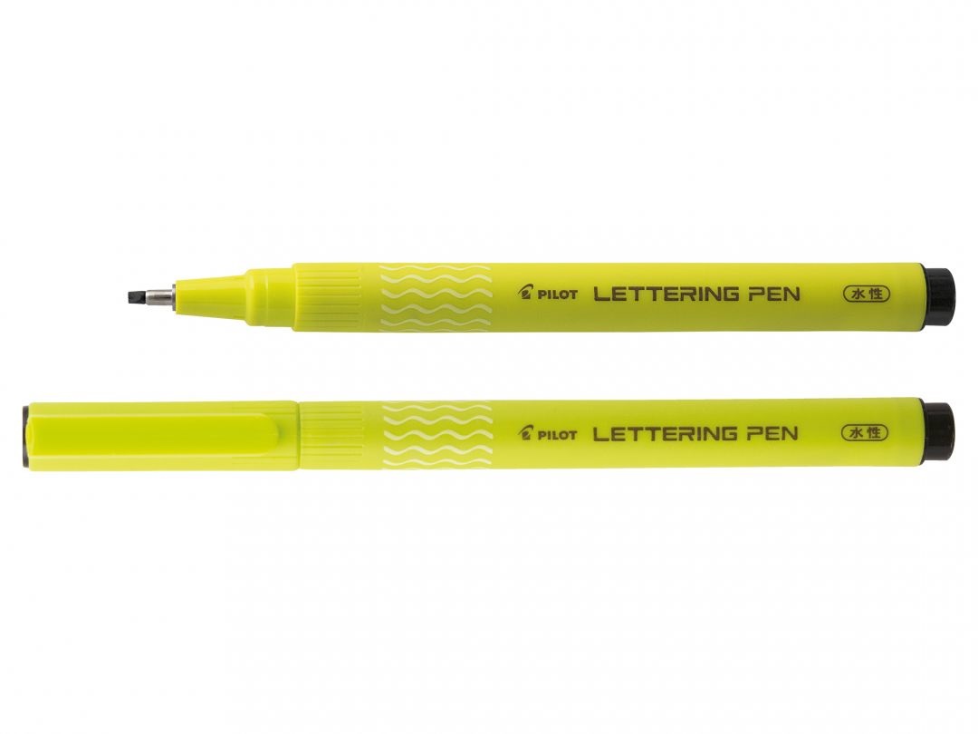 Pilot Lettering Pen 2 mm Nero - Penna in Fibra di Poliacetato per Calligrafia e Disegno Tecnico