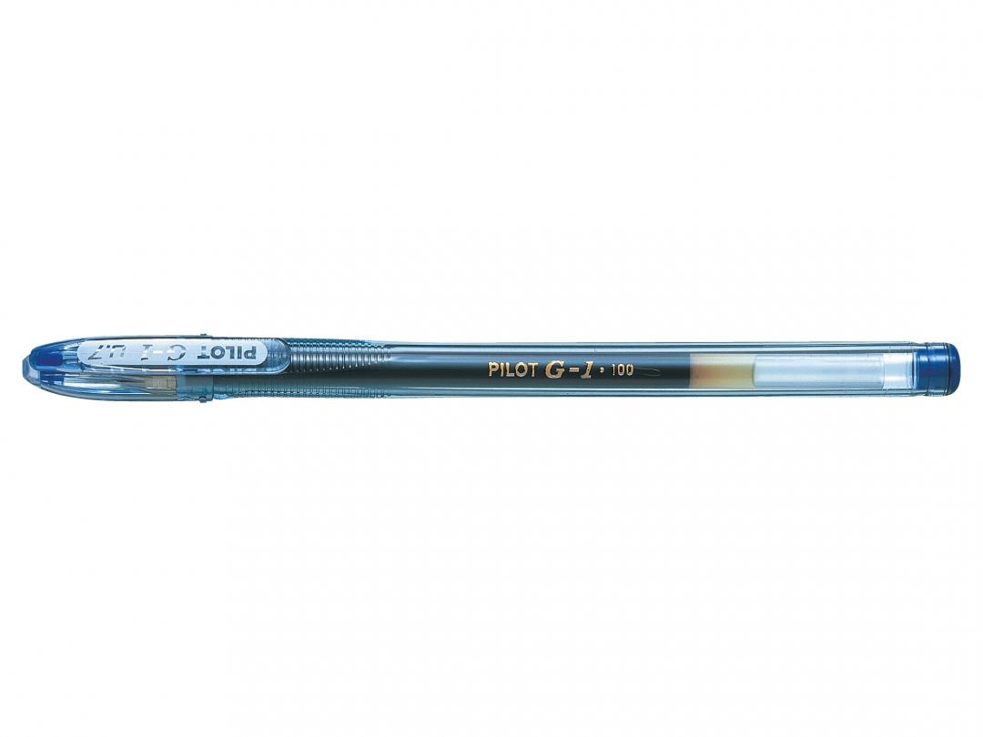 Pilot Penna a sfera gel G-1 blu - Punta fine 0,7 mm, inchiostro gel antisbavature, ricaricabile