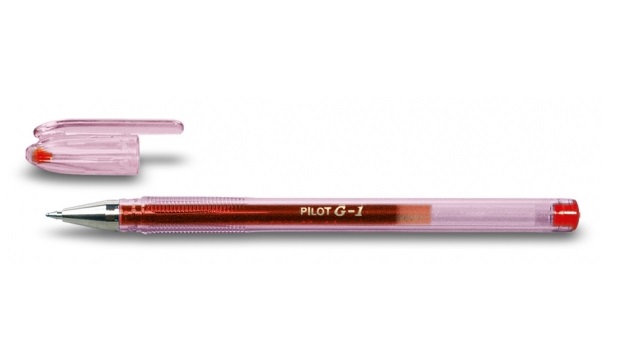 Pilot Penna a Sfera Gel G-1 Rosso 0,7 mm - Inchiostro Gel Antisbavature - Confezione da 12