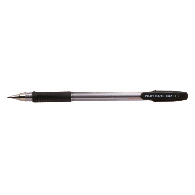 Pilot BPS-GP-F Penna a sfera Nera 0,7 mm con impugnatura gommata e inchiostro ad olio