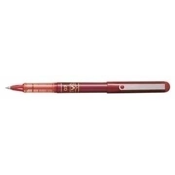 Pilot V Ball Roller 0,7 mm Rosso - Inchiostro Liquido, Punta in Acciaio Inossidabile, Clip in Metallo