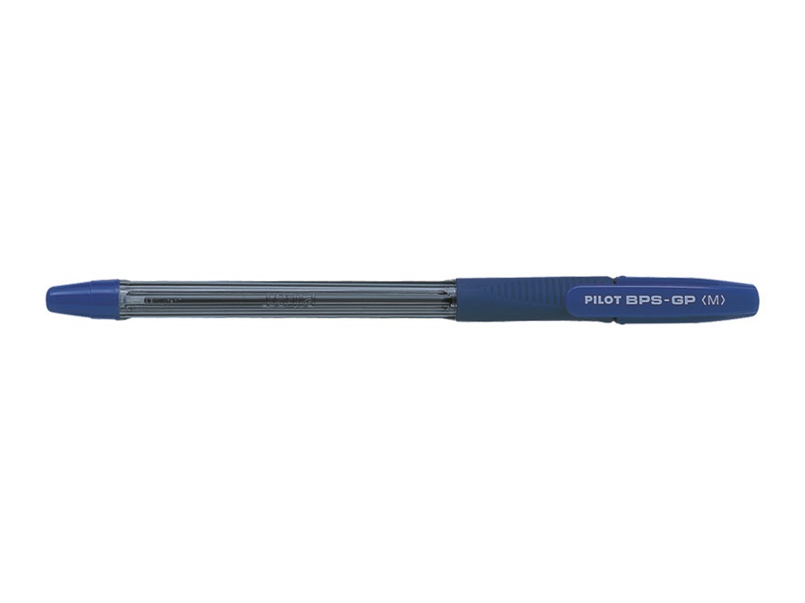 Pilot BPS-GP Penna a Sfera Ricaricabile Blu Punta Media 1,0 mm con Grip Antiscivolo