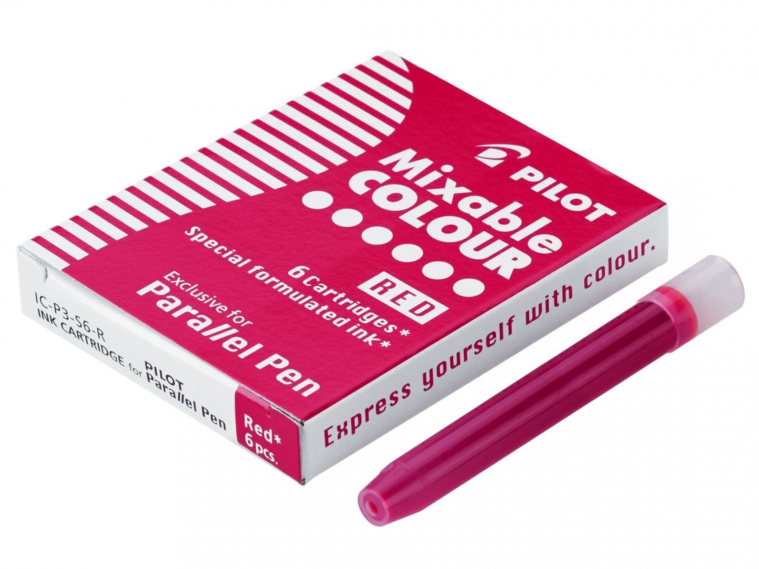 Pilot Cartucce di Ricambio Parallel Pen Rosse - Confezione da 6