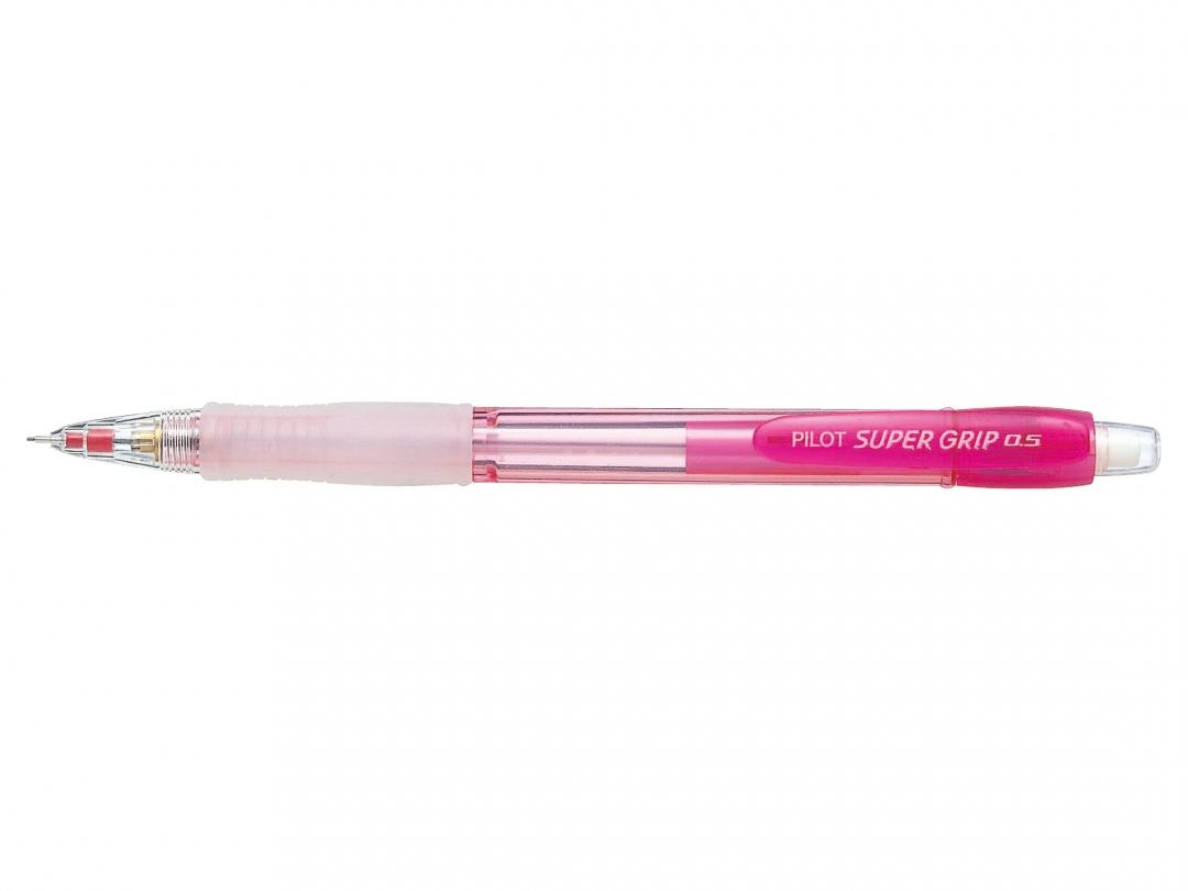 Pilot Super Grip Neon H-185 Portamine Ricaricabile 0,5 mm - Colori Rosso e Rosa