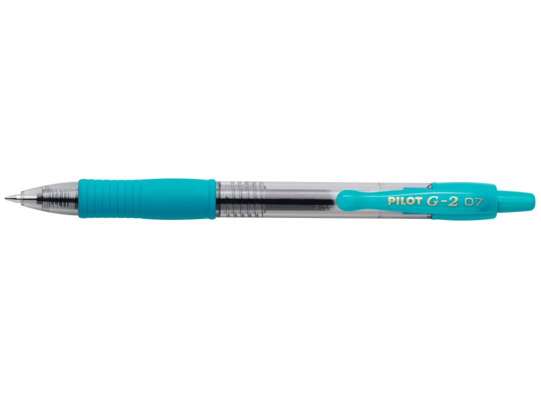 Pilot Penna Gel a Scatto G-2 0,7 mm Light Blue - Scrittura Fluida e Ricaricabile