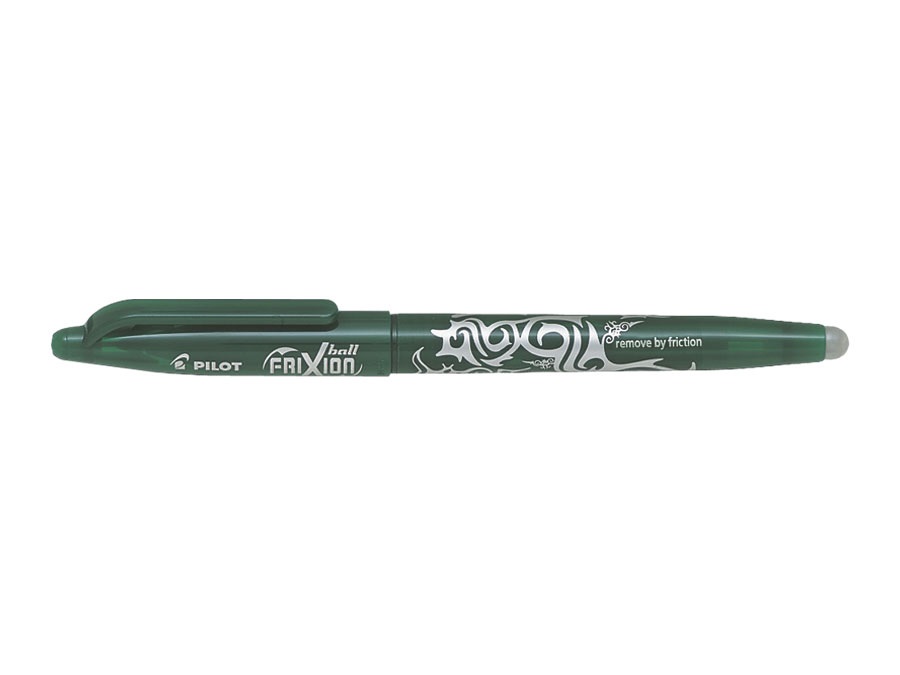 Pilot Frixion Ball Penna a Sfera Cancellabile Verde 0,7 mm con Grip Ergonomico e Inchiostro Termosensibile
