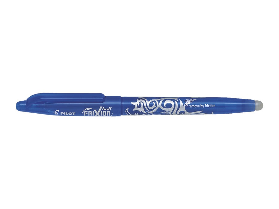 Pilot Penna a sfera cancellabile Frixion Ball Azzurro 0,7 mm con cappuccio - Inchiostro termosensibile, Ricaricabile, Grip ergonomico